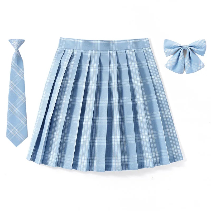 Air Blue JK vintage plaid seifuku uniform skirt