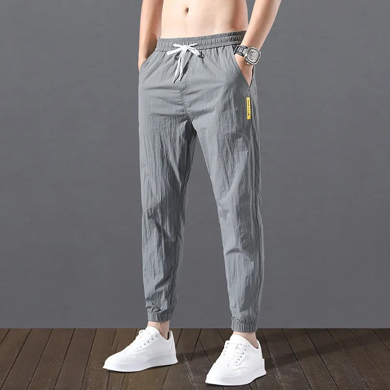 Ankle-Length Pants Trendy All-Matching Loose Sport Summer Thin Pants