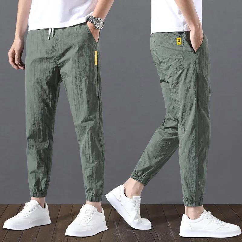 Ankle-Length Pants Trendy All-Matching Loose Sport Summer Thin Pants