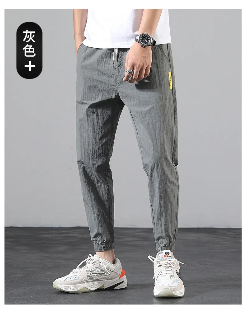 Ankle-Length Pants Trendy All-Matching Loose Sport Summer Thin Pants