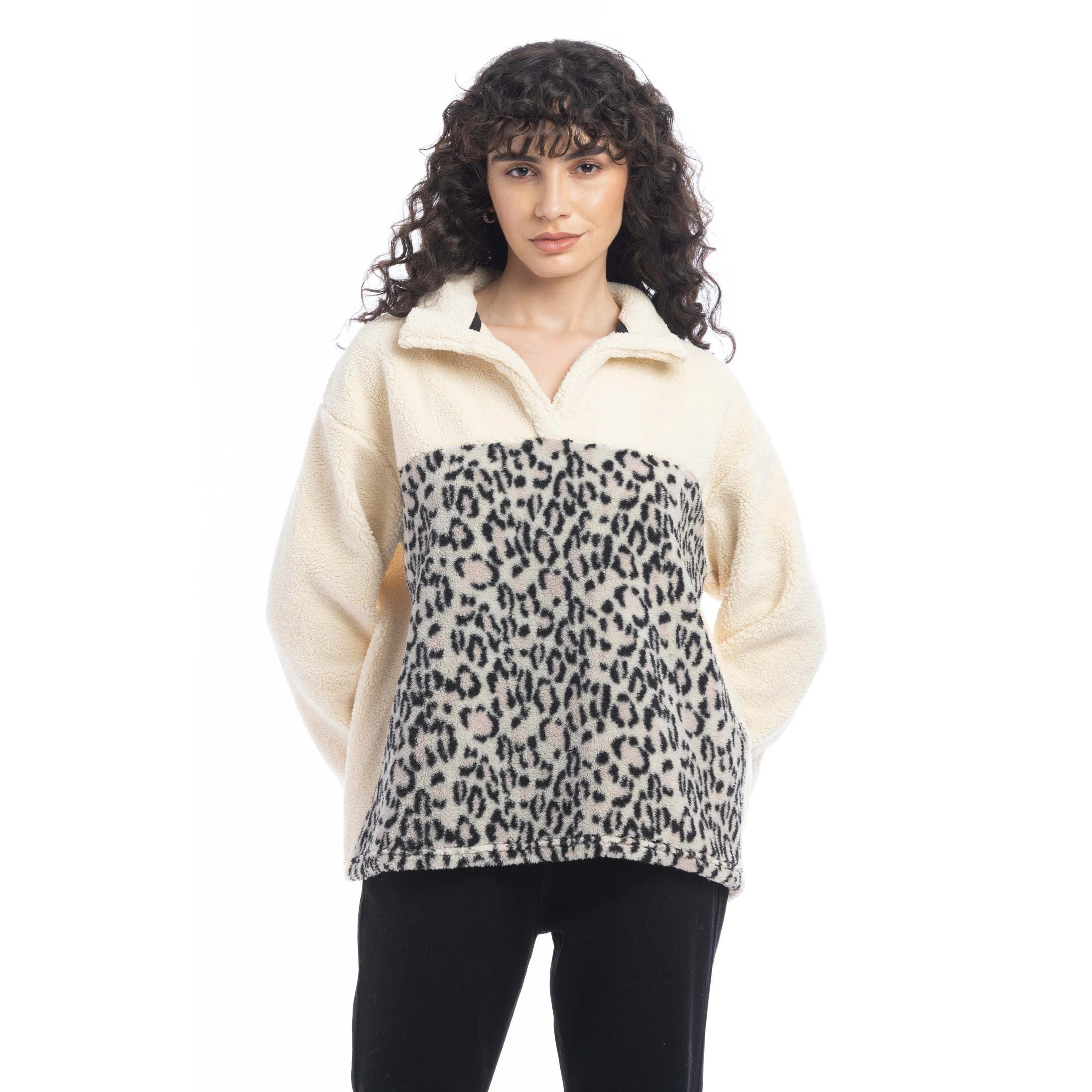 Bristol Animal Print Fleece Jacket