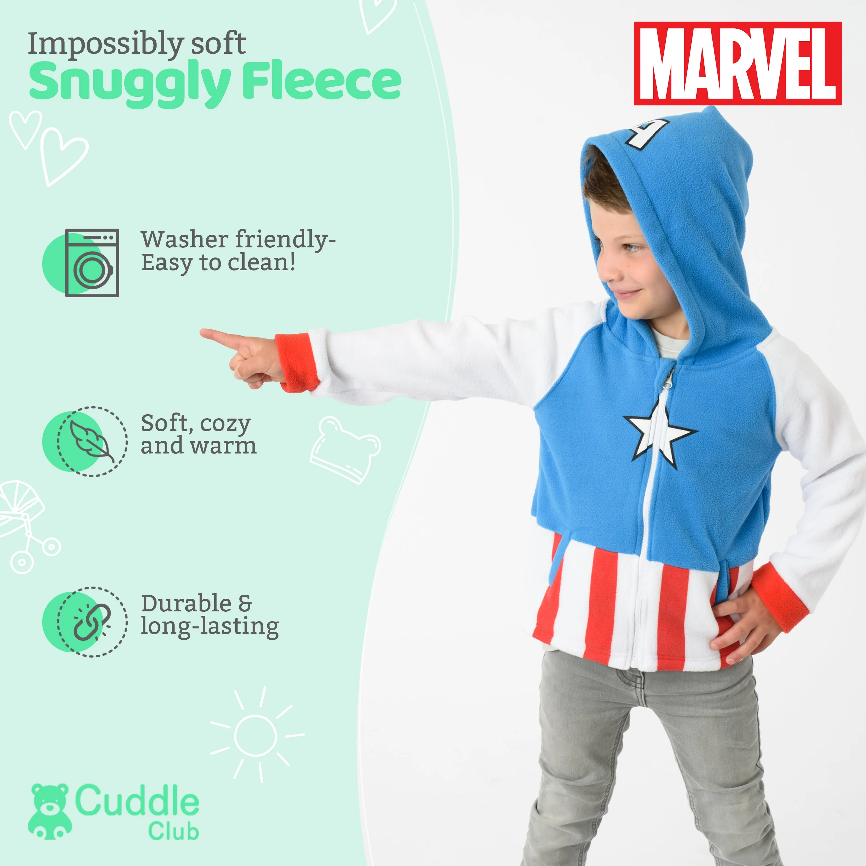 Captain America Fleece Jacket