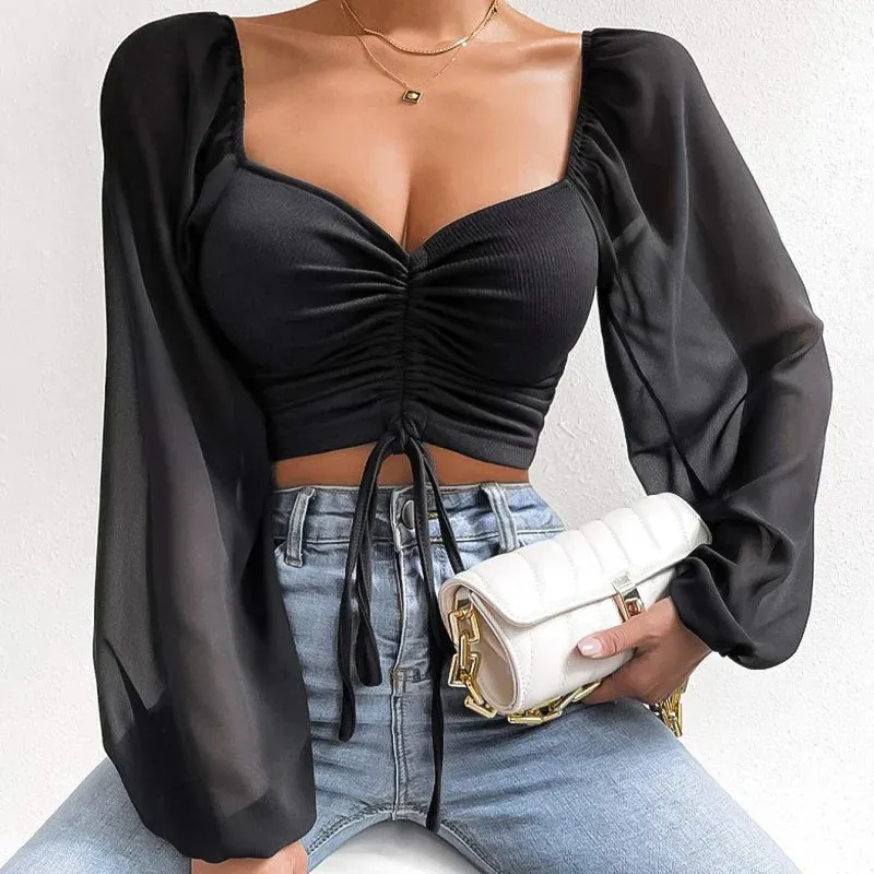 Chic Loose Chiffon Blouse for Women