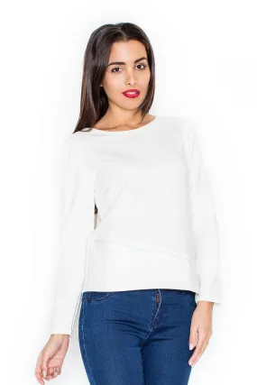 Chic Zipper Accent Women's Top