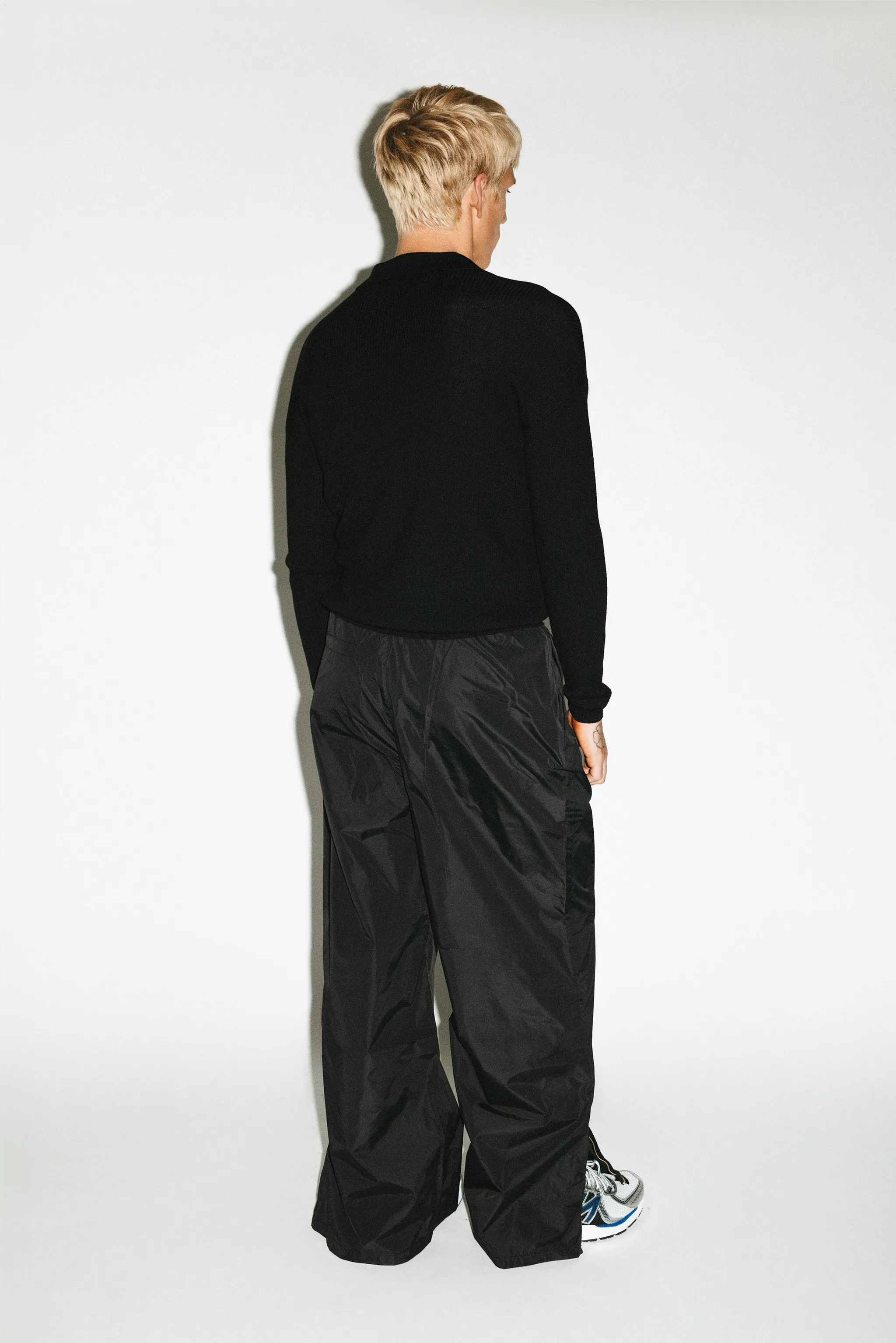 Cienega Wide-Leg Track Pants  |  Black