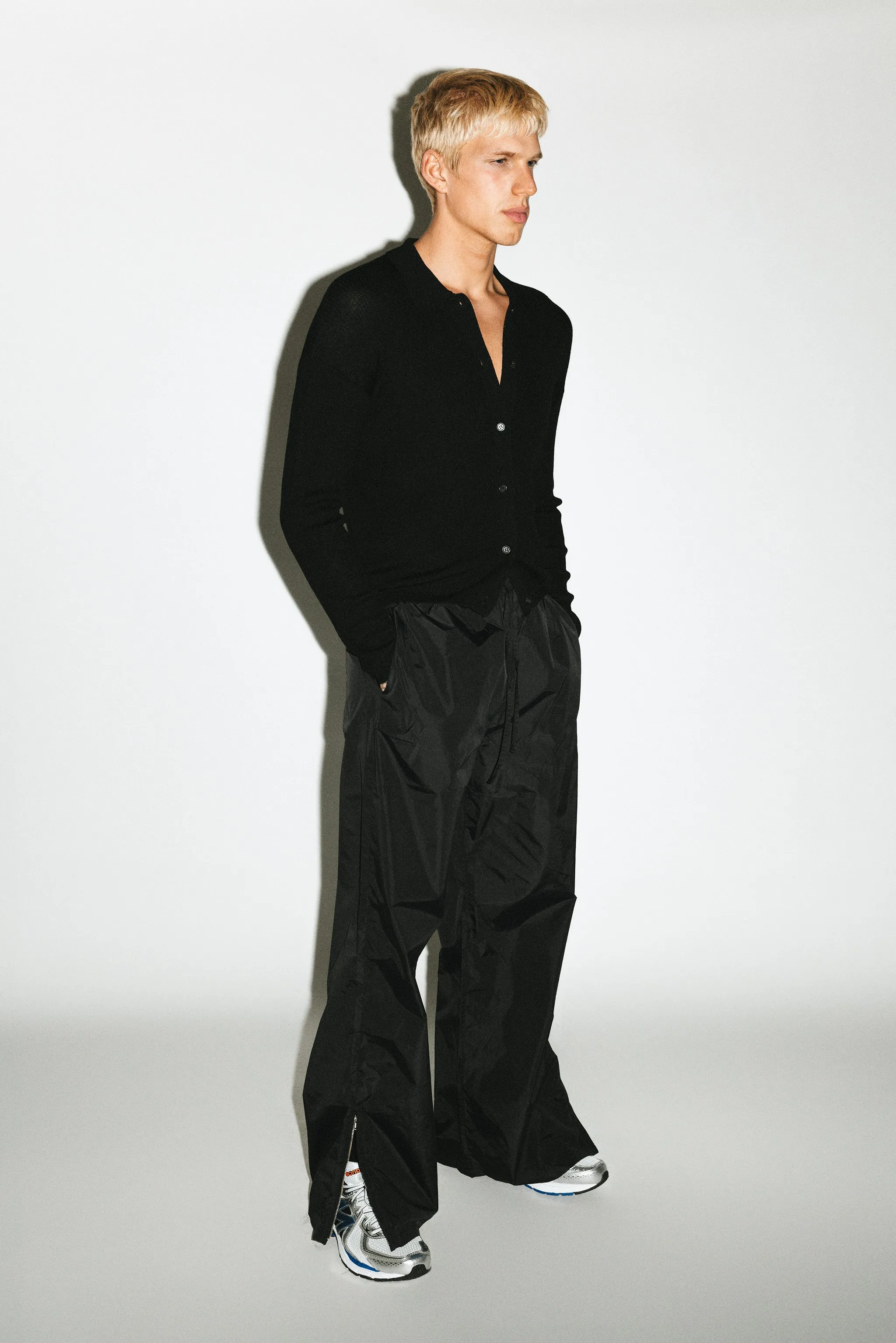 Cienega Wide-Leg Track Pants  |  Black