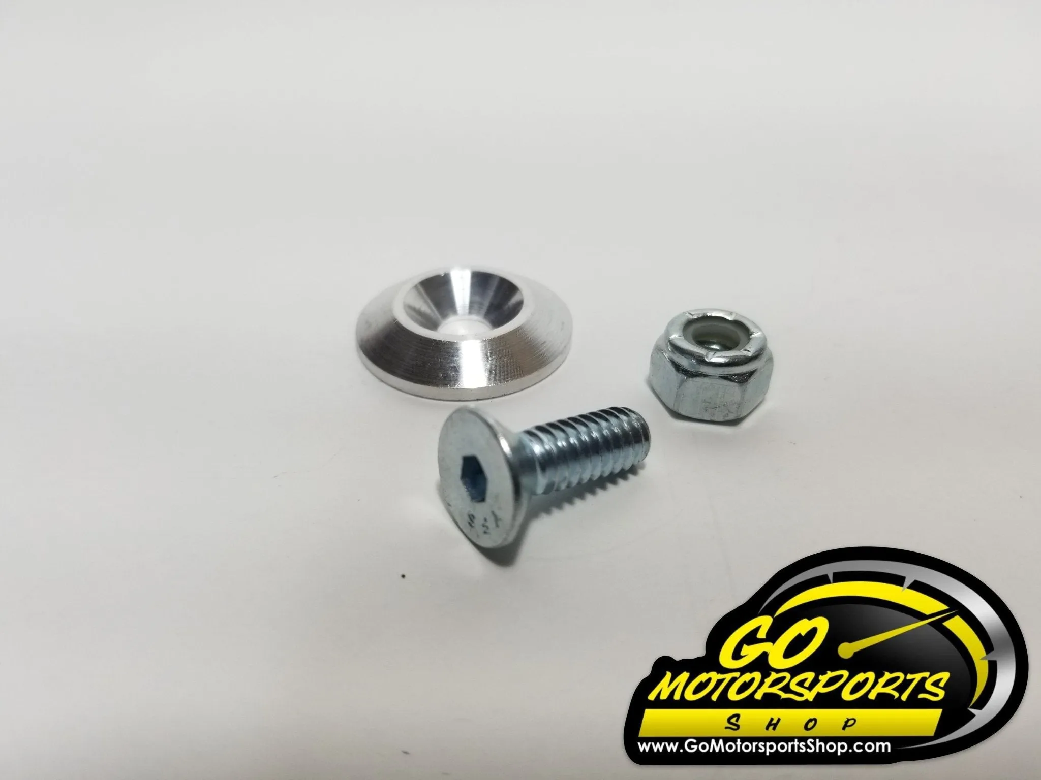 Countersunk Fender Bolts (1" Long) / Washers (Silver & Black)