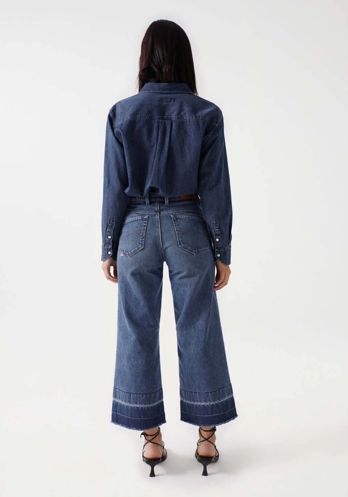 Cropped Straight Wide Jean