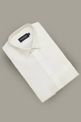 Formal Shirt - Alpha Off White Plain