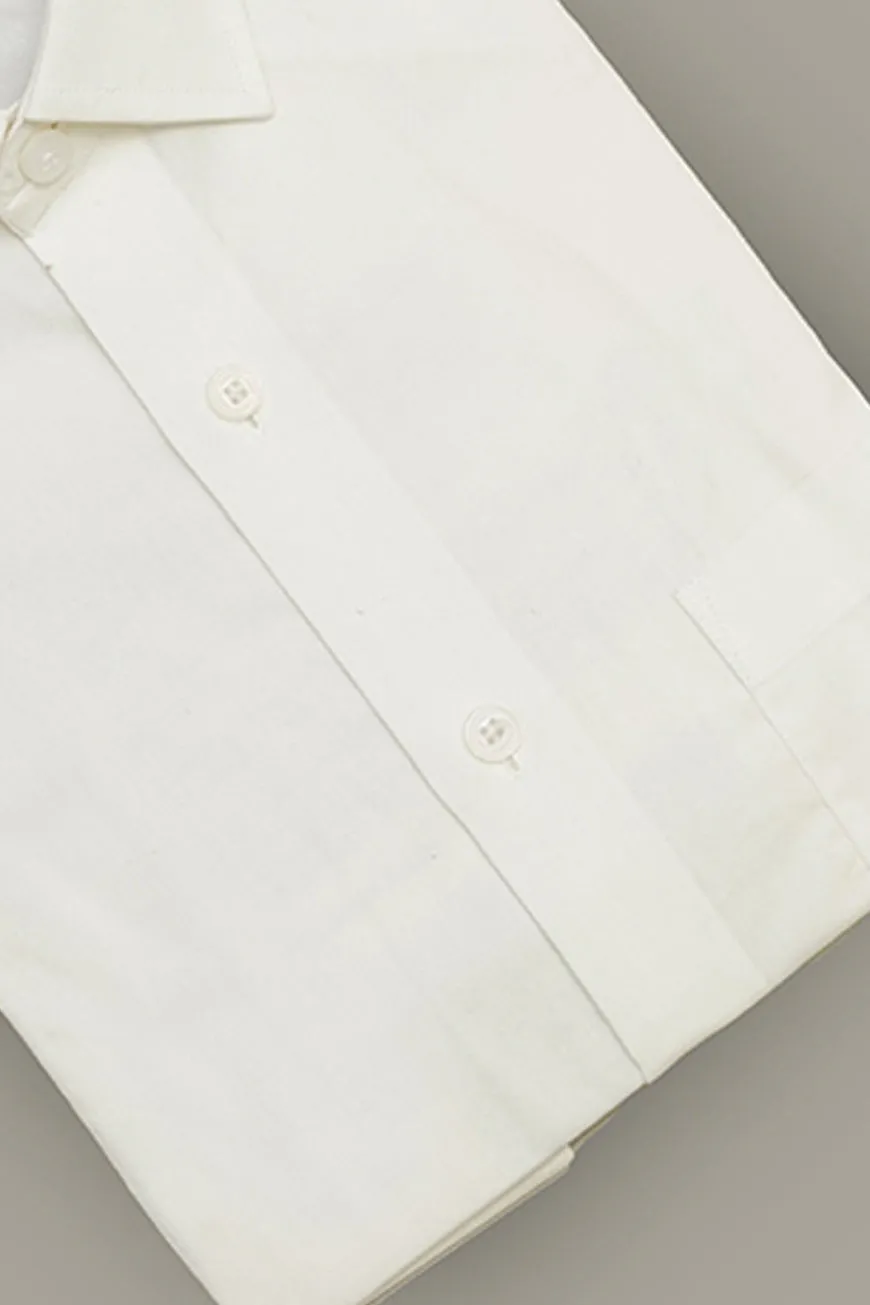 Formal Shirt - Alpha Off White Plain