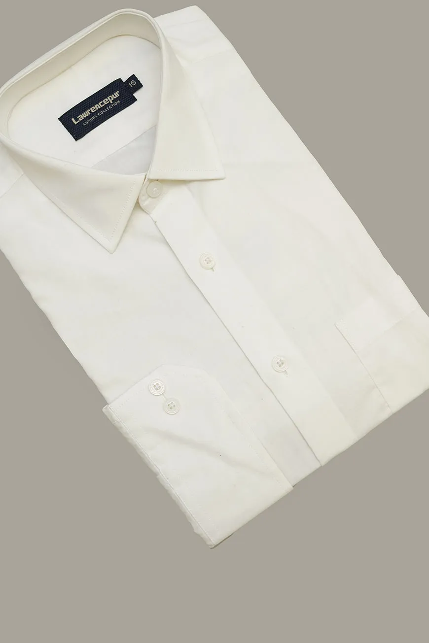 Formal Shirt - Alpha Off White Plain