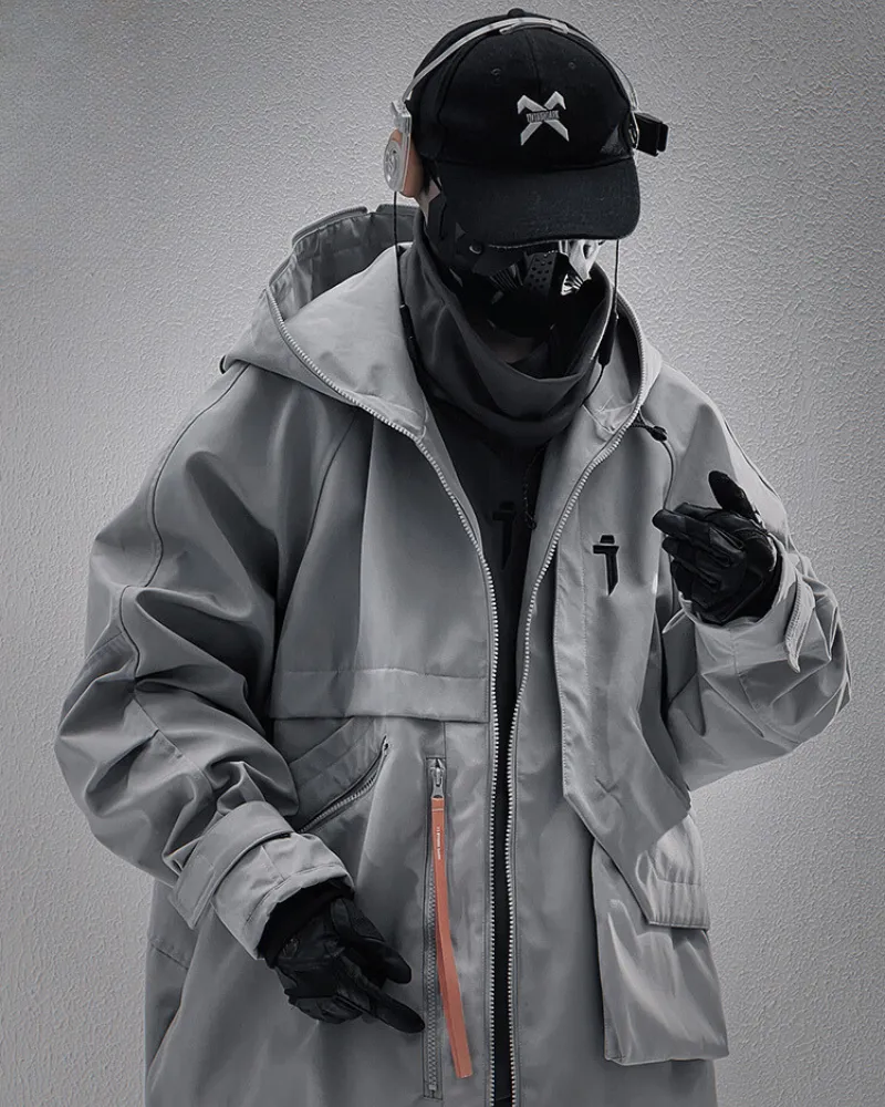 Functional Techwear Irregular Patch Pocket Unisex Jacket