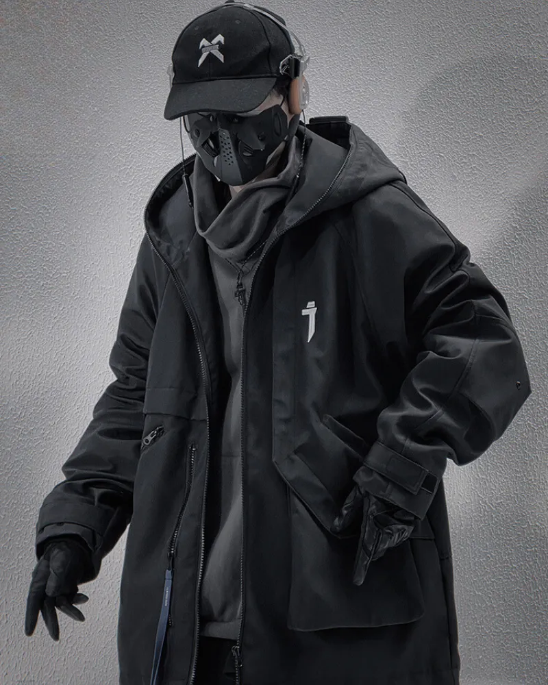 Functional Techwear Irregular Patch Pocket Unisex Jacket