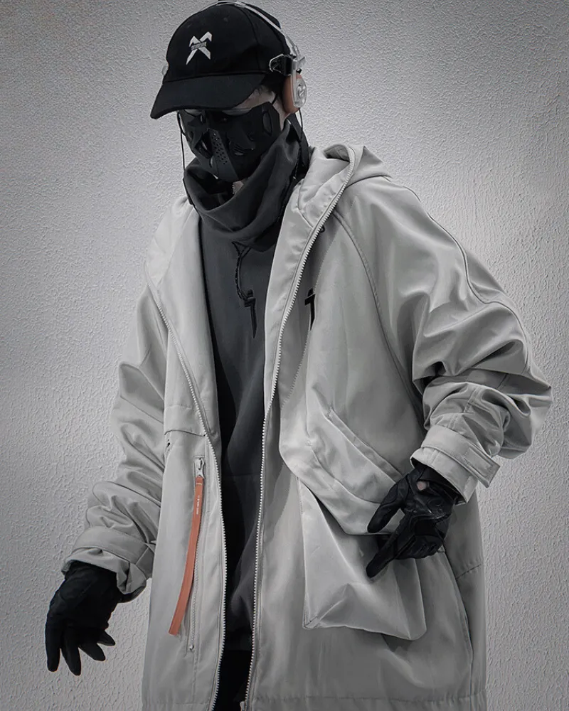 Functional Techwear Irregular Patch Pocket Unisex Jacket