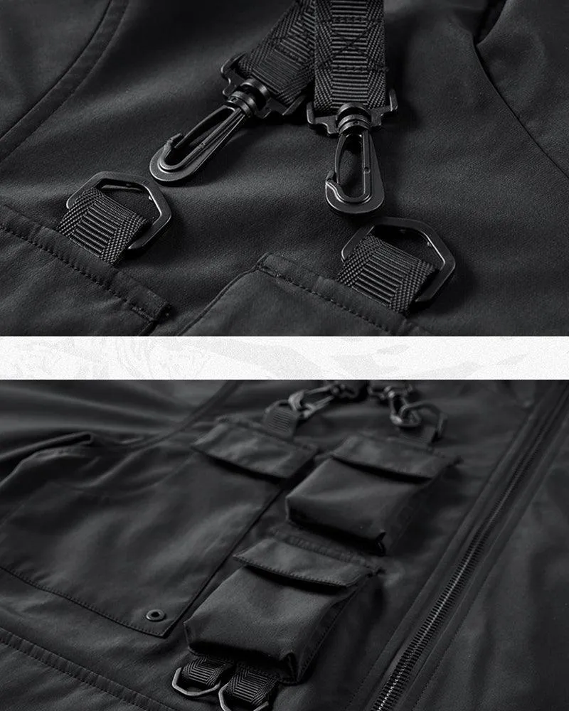 Functional Techwear Multi-Pocket Jacket