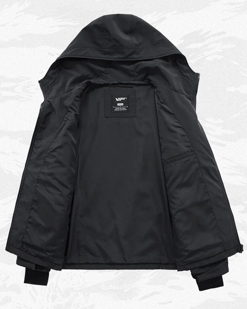 Functional Techwear Multi-Pocket Jacket