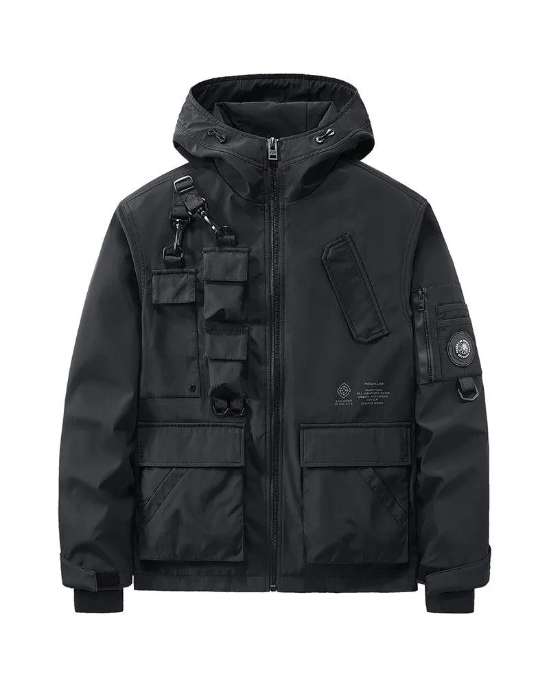 Functional Techwear Multi-Pocket Jacket