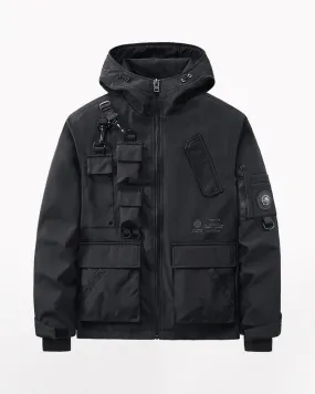 Functional Techwear Multi-Pocket Jacket