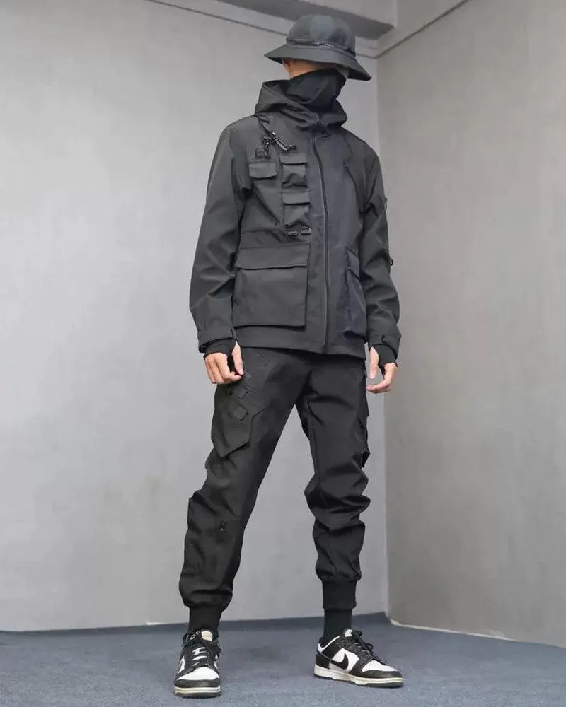 Functional Techwear Multi-Pocket Jacket