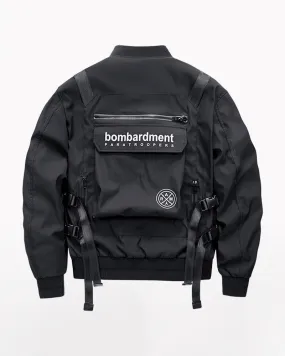 Futuristic Backpack Functional Bomber Jacket