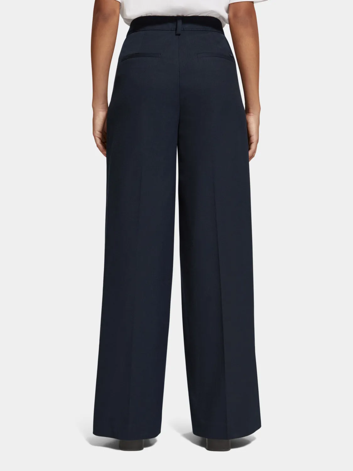 Hana high-rise wide-leg sailor pant