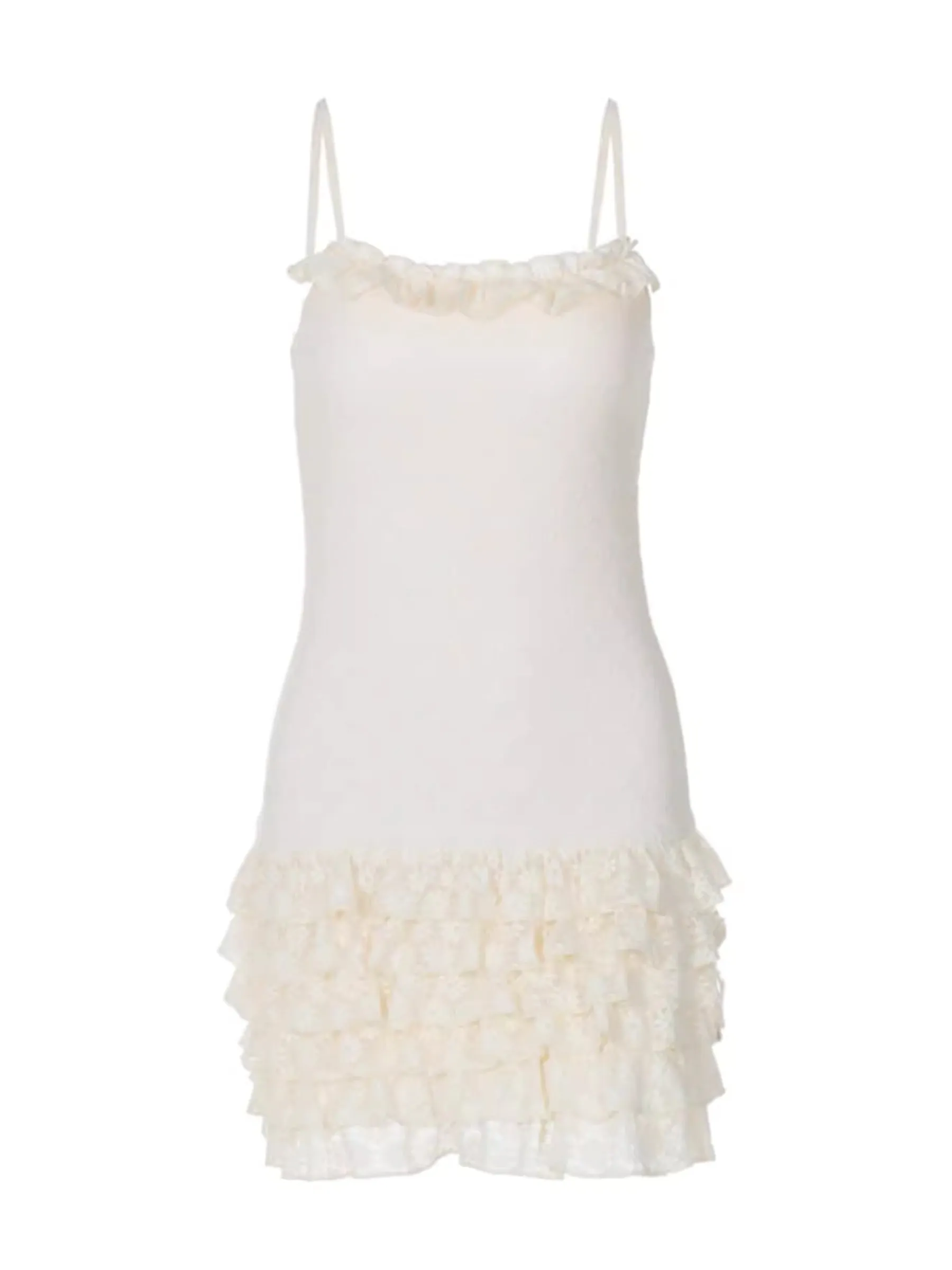 Harlynn Ruffle Lace Mini Dress