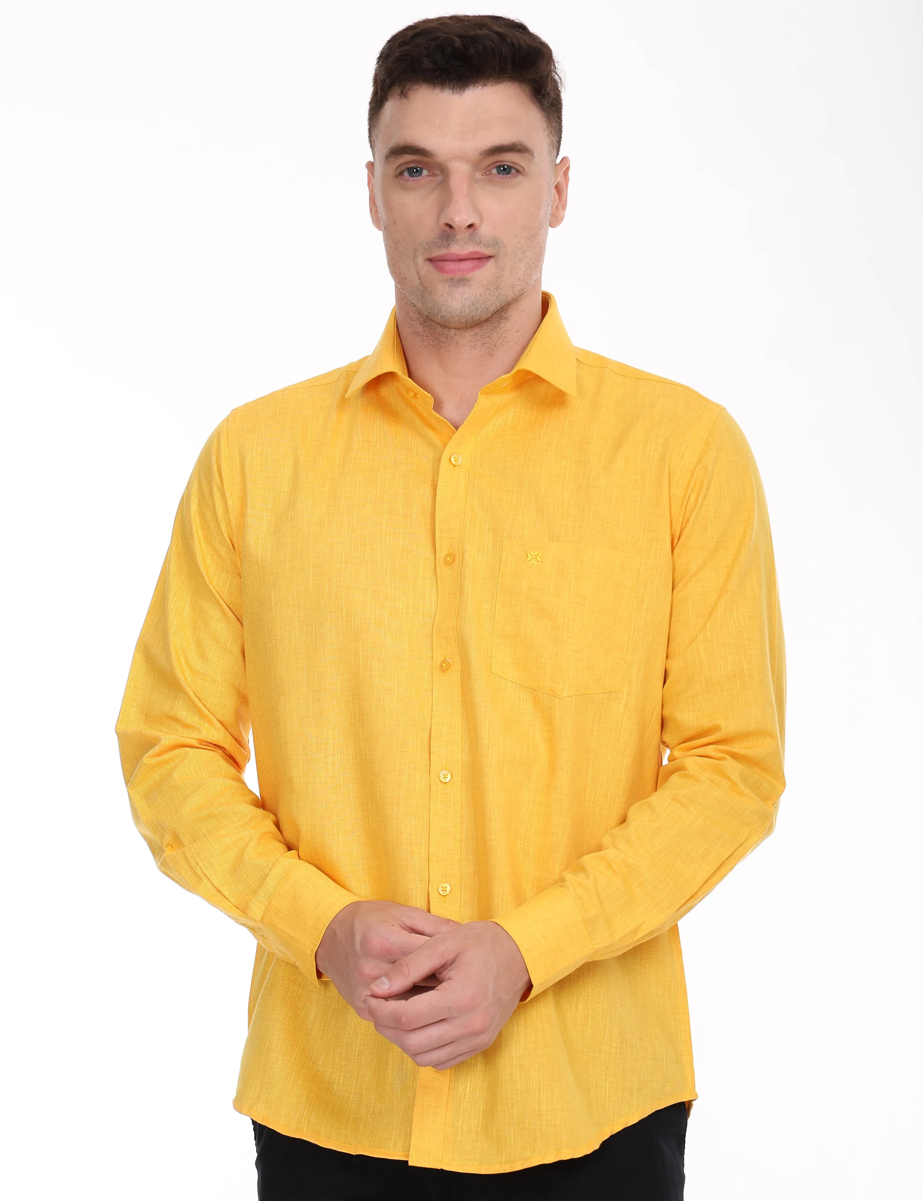 Linseed Cotton Colour Shirt Full Sleeve -17002