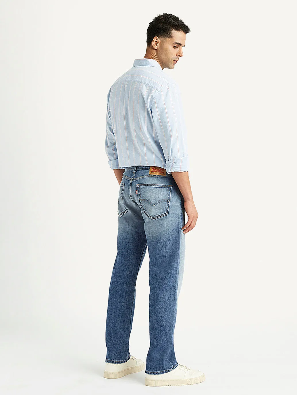 Men's 505 Straight Fit Blue Jeans