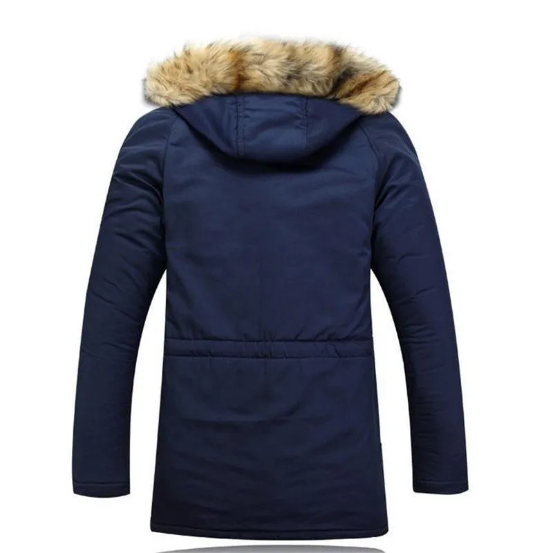 Men's Warm Winter Cotton Jacket With Fur Jacket