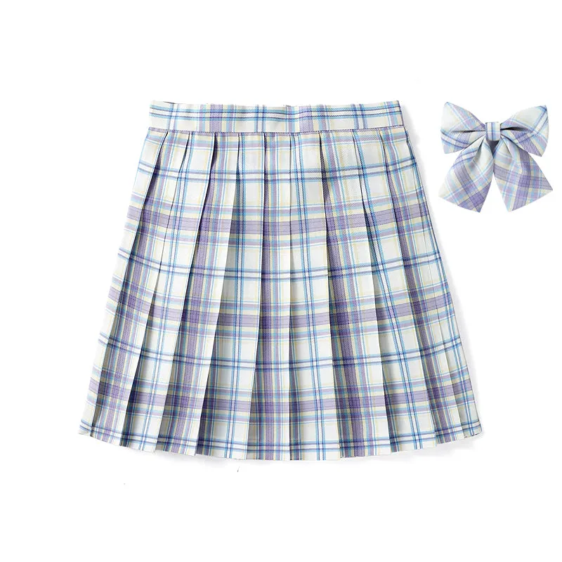 [Milk Shake] JK vintage plaid uniform skirt