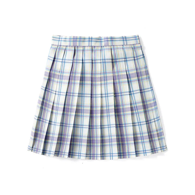 [Milk Shake] JK vintage plaid uniform skirt