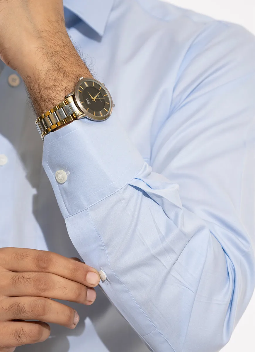 Plain-Sky Blue, Bamboo Formal Shirts