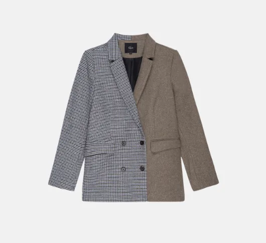 Rails - Cody Blazer in Mixed Mini Check/Solid Mix