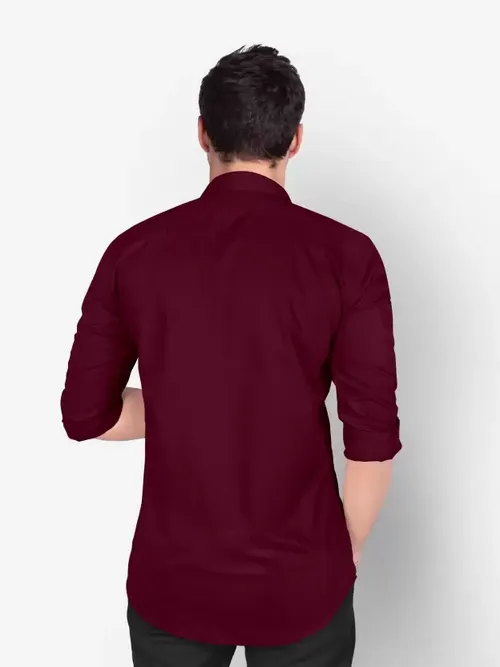 Regular Fit Casual - Maroon