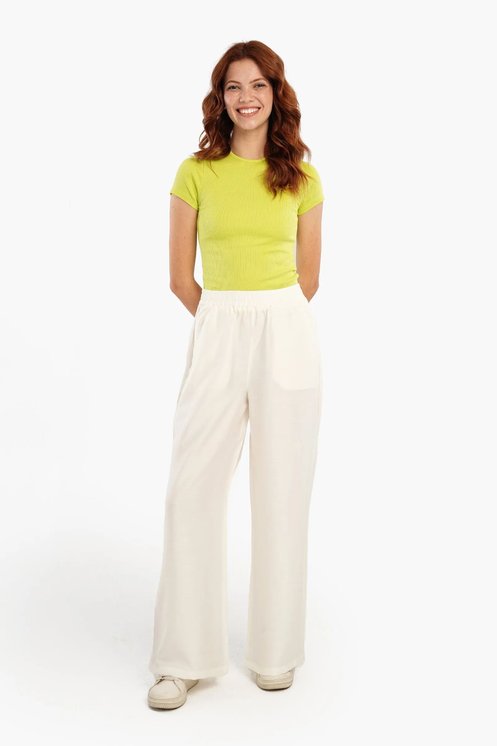 Relaxed Fit Solid Pants