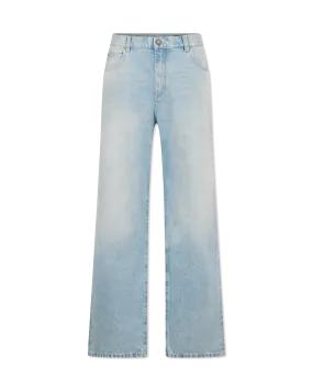 Relaxed Fit Washed Baggy Low Rise Jeans