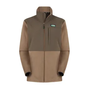 Ridgeline Ladies Hybrid Fleece Jacket - Bark/Light Bark