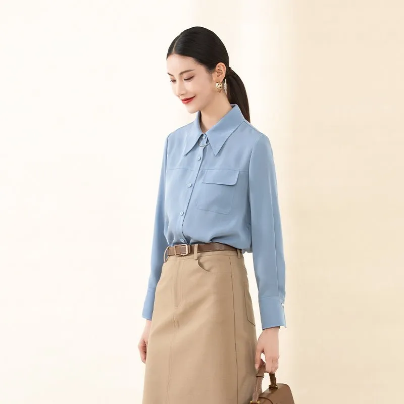 Sapphire Blouses with One Pocket