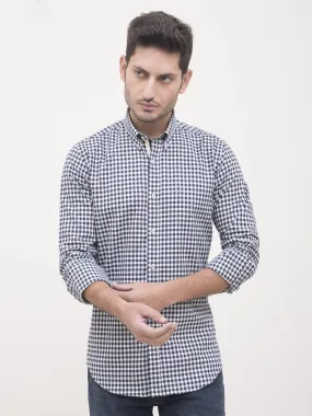 SEMI FORMAL SHIRTS NAVY WHITE