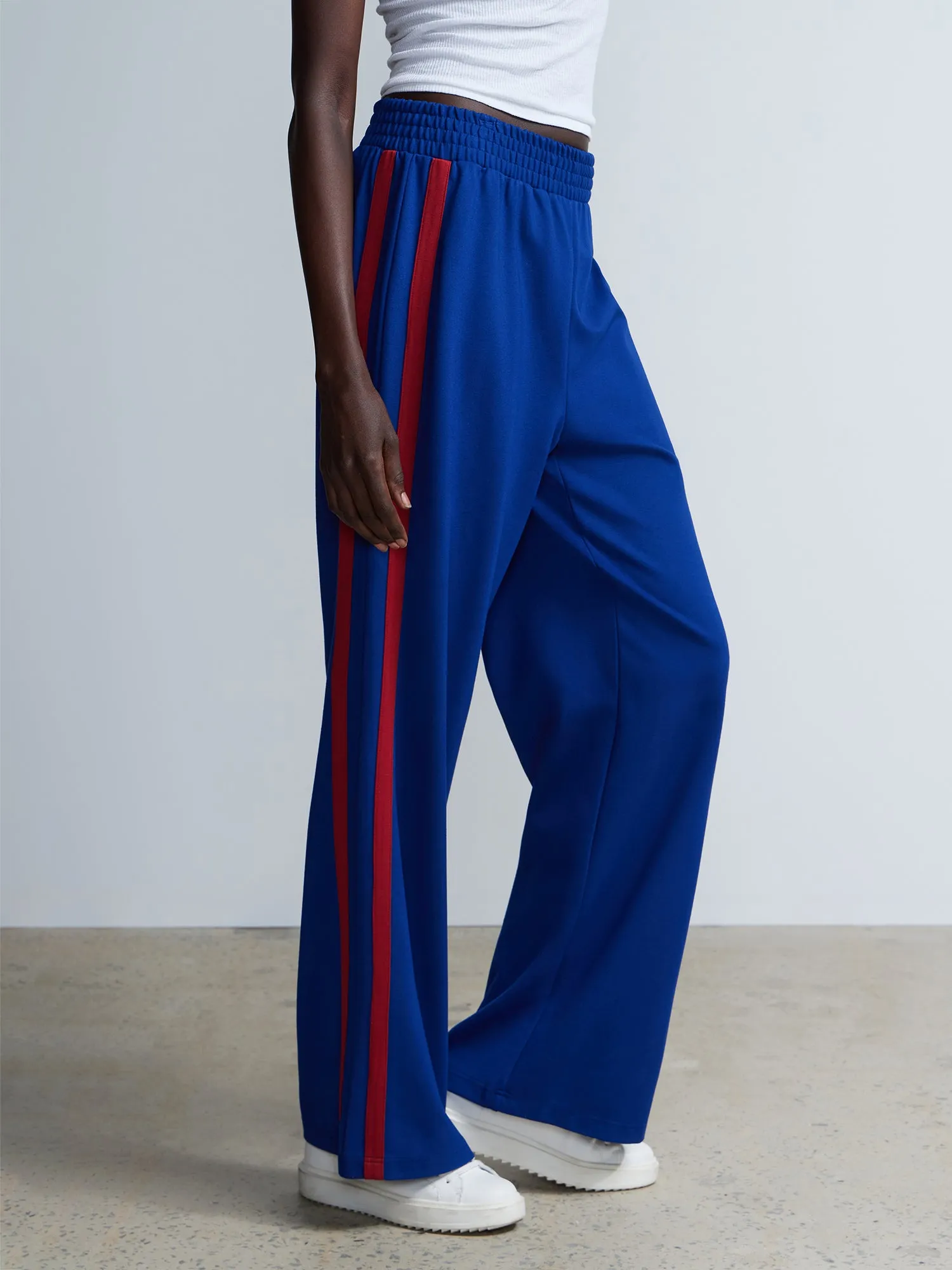 Side Stripe Wide Leg Pant