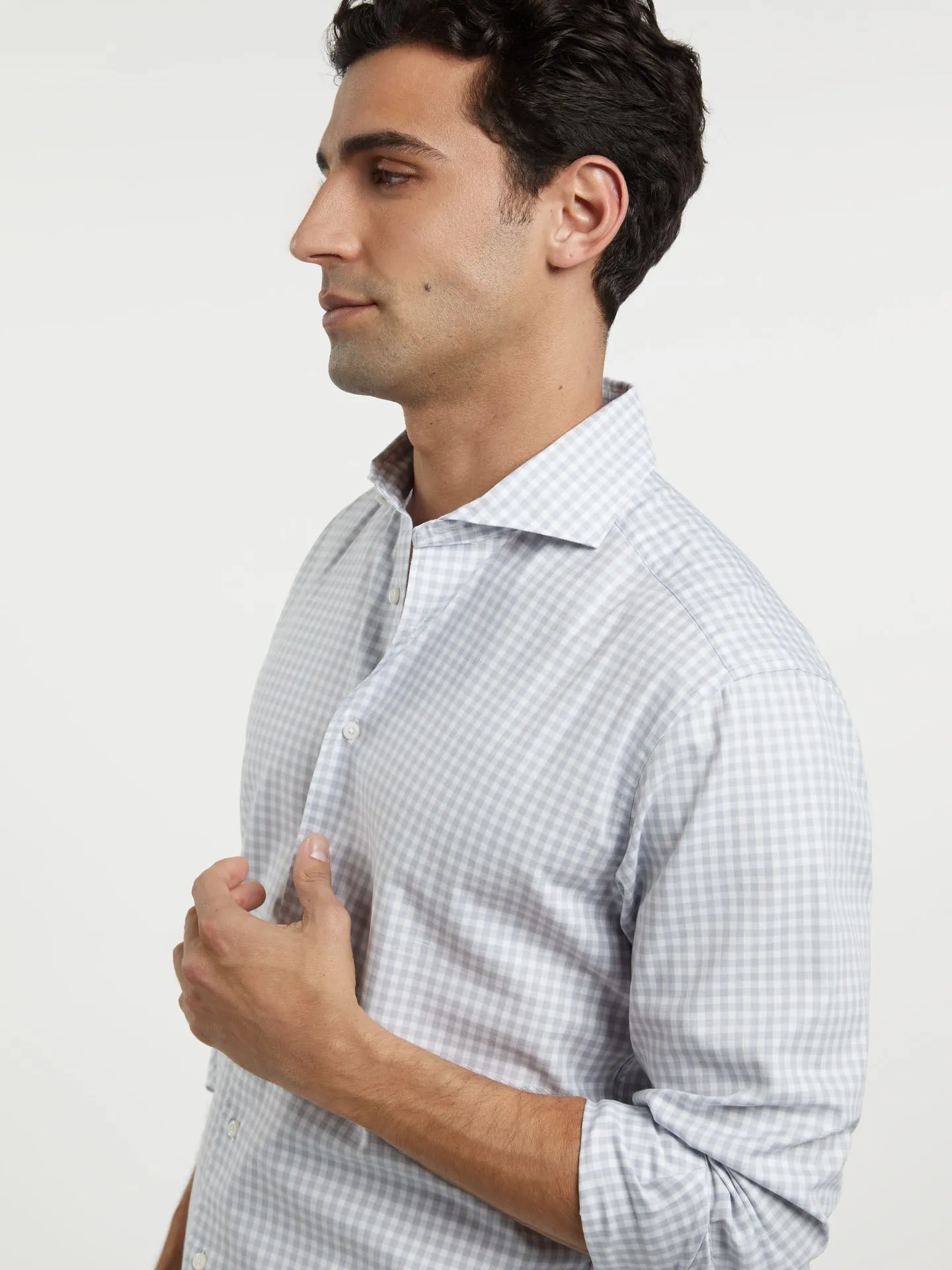 Slim fit new formal pastel checked shirt