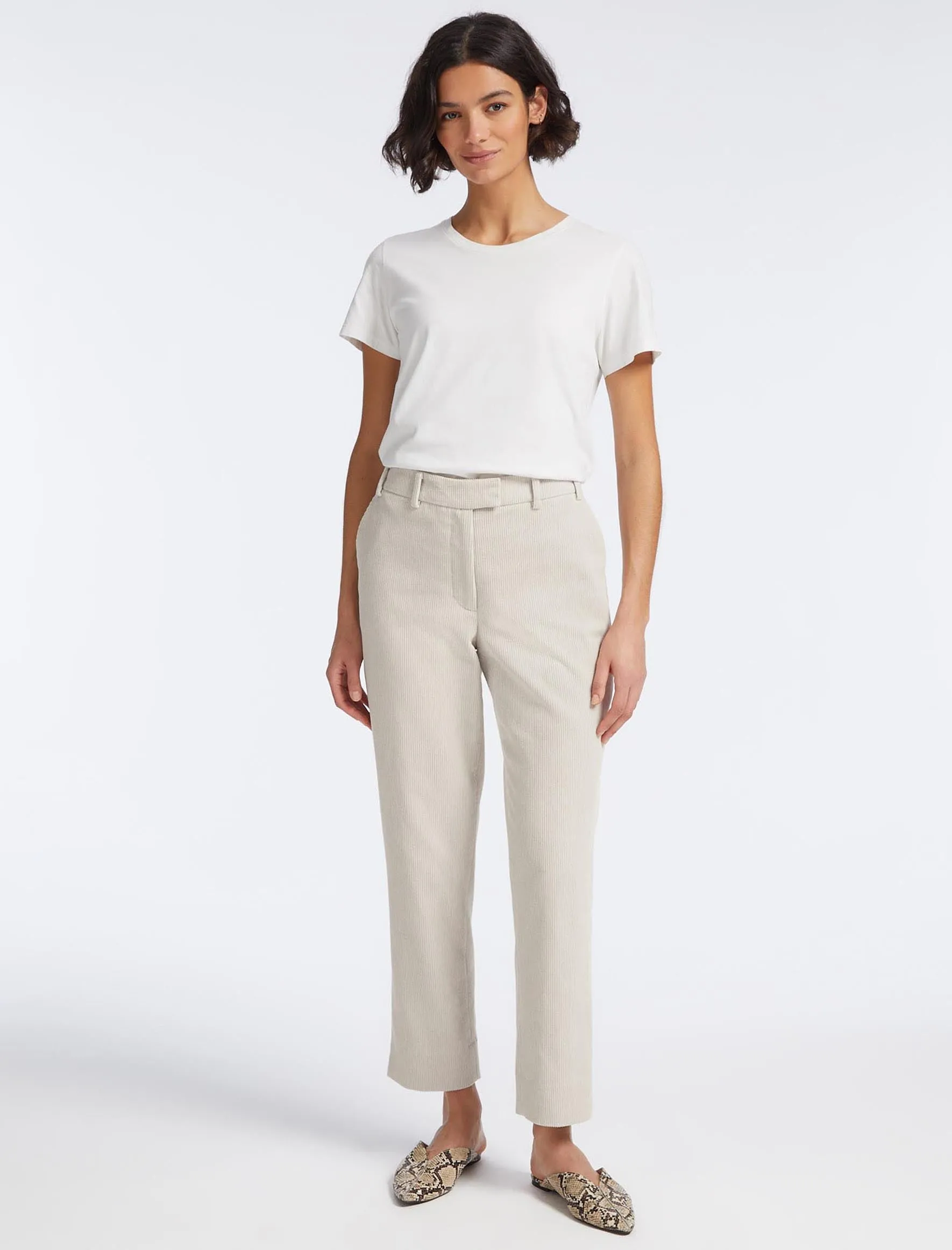 Tatum Corduroy Trouser - Stone