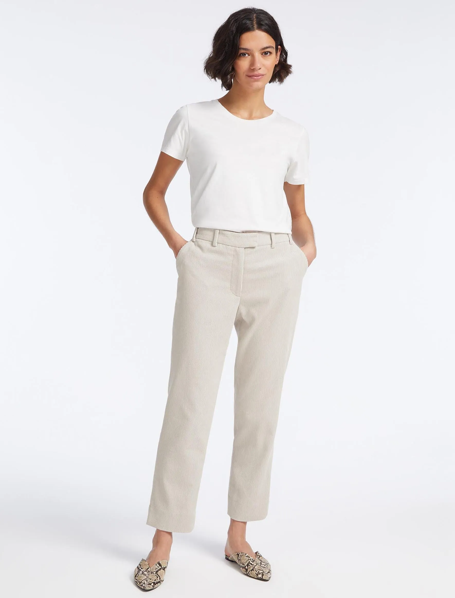 Tatum Corduroy Trouser - Stone