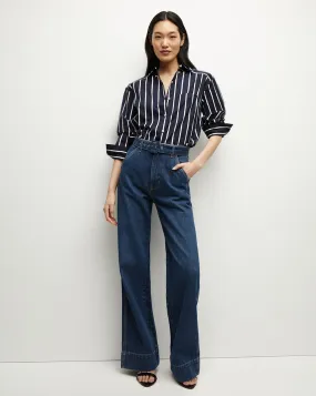 Taylor Belted Wide-Leg Jean