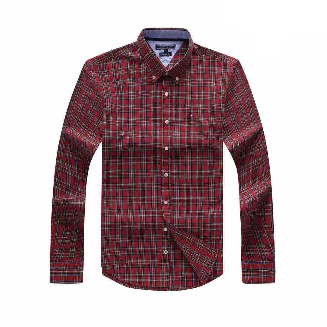 Tommy Hilfiger New York Fit Cotton Formal Shirt- Red