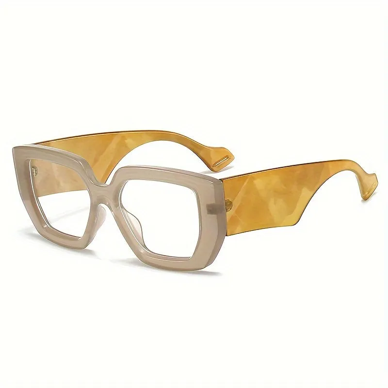 Trendy  Color Block Women Glasses