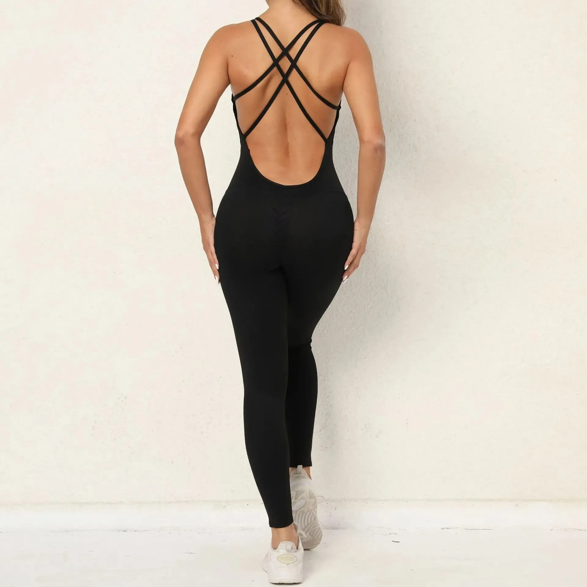 Trendy Yoga Jumpsuit Nylon/Spandex