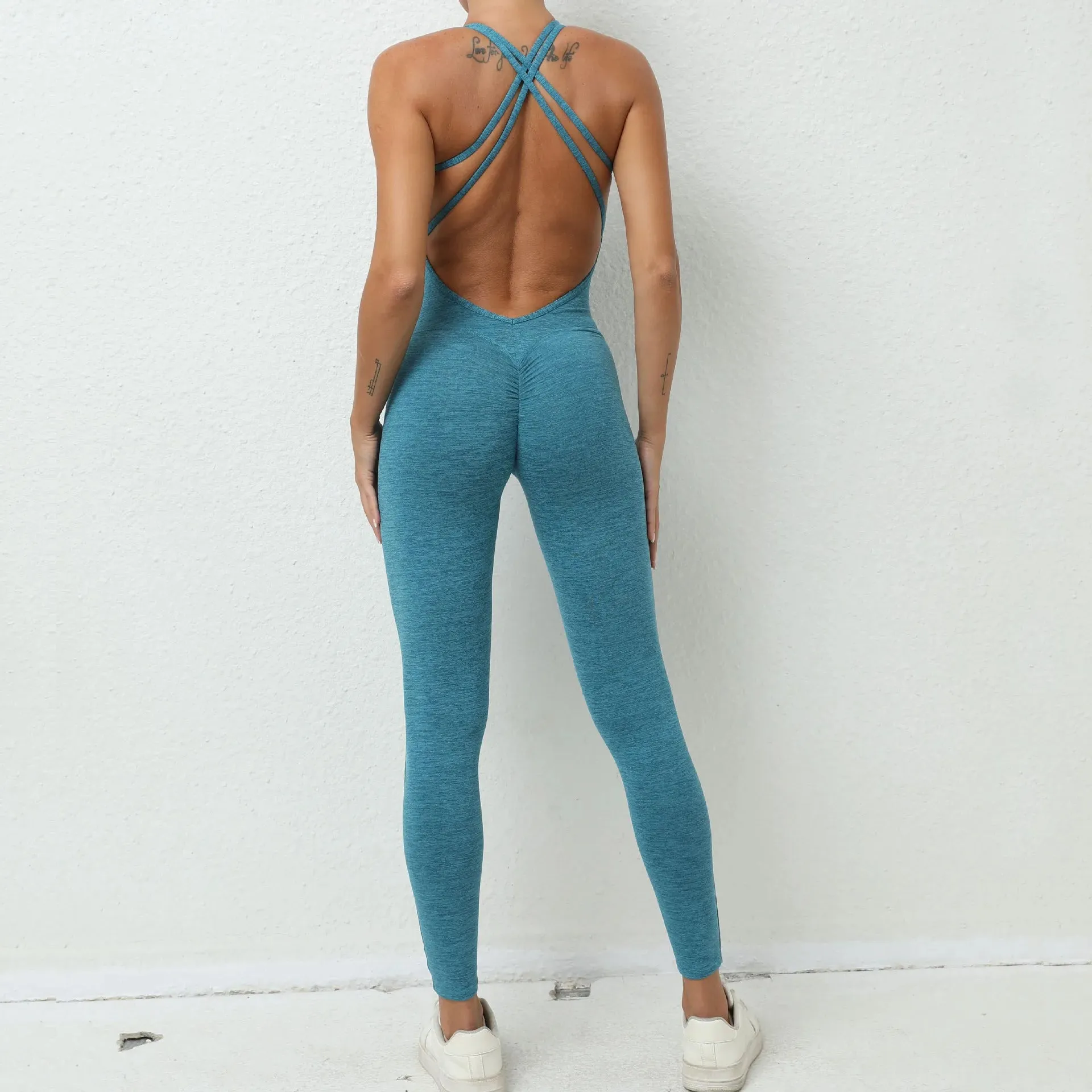 Trendy Yoga Jumpsuit Nylon/Spandex