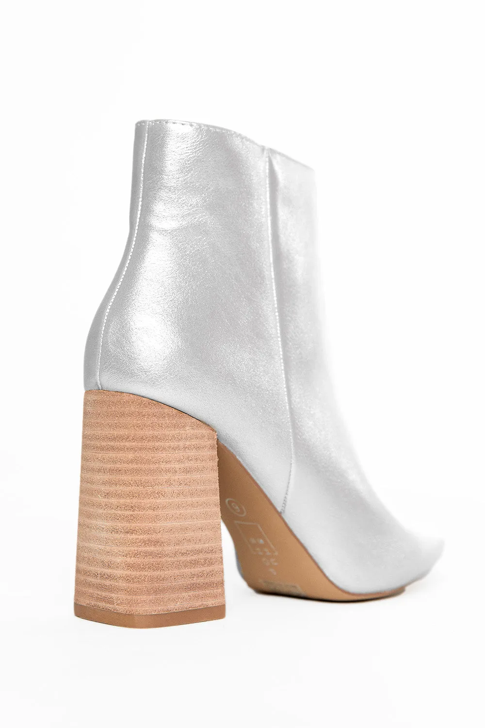 Veronica Booties- Silver