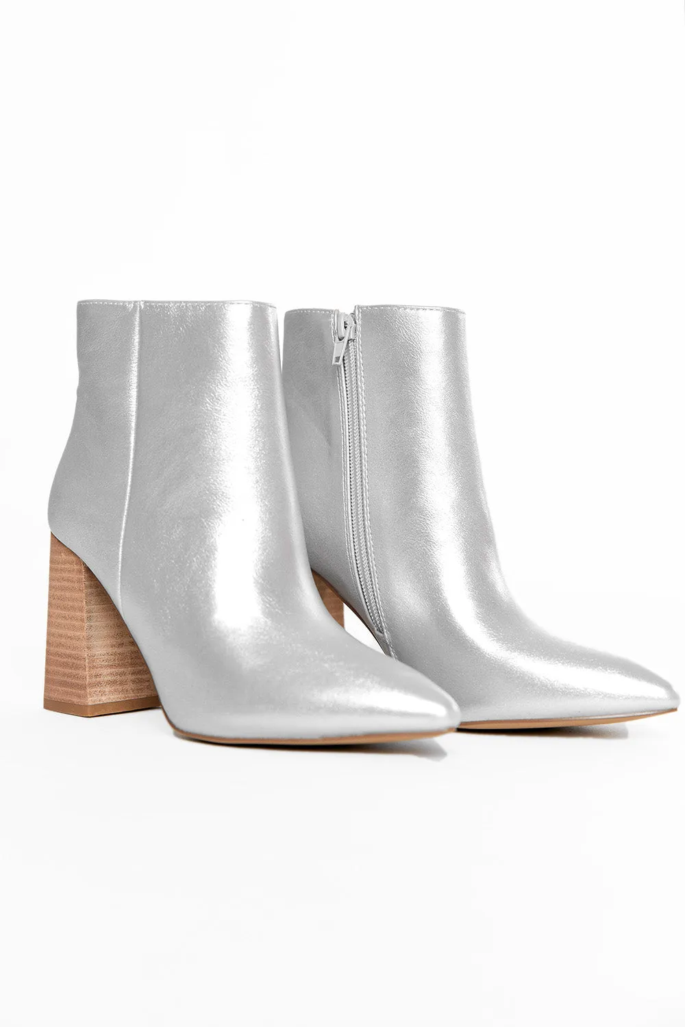 Veronica Booties- Silver